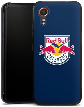 Silikon Hülle kompatibel mit Samsung Galaxy Xcover7 Case schwarz Handyhülle EC Red Bull Salzburg Offizielles Lizenzprodukt Eishockey