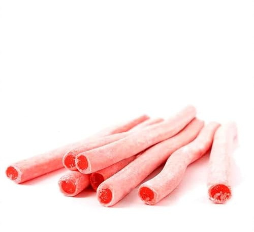 Finipalo, deliciosos palitos de sabores rellenos de regaliz de Fini.. Estuche 200 unidades. Chuches,caramelos, piñata, cumpleaños, gominolas, regaliz de sabores. (Fresa)