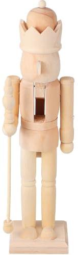 Garneck Artigianato Nutcracker Grezzo Statuetta Vuota Per Decorazioni Natalizie Facile Da Personalizzare Con Di Perfetta Per Ufficio e Casa