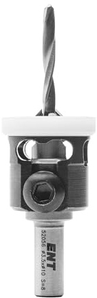 ENT 52056 Versenker 90° mit Tiefenanschlag HW, Bohrdurchmesser (D2) 3,5 mm, Versenker (D1) 10 mm, L 49 mm