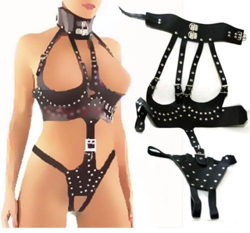 YILUQIFLY Body Harness Full for Women Garter Bondage Belts Set Strappy Adjust Bondage Chest Harness Cage Bra Punk Art BDSM