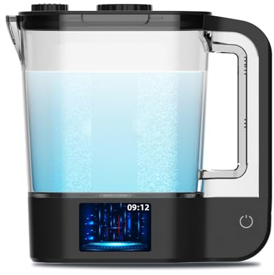 Hydrogen Water Bottle Hydrogen Water Pitcher Hydrogen Kettle 2000ml Large Capacity Rich H2 Gas Generator Bottle Hydrogen Water Maker Water Purification Device H2 Water Jug