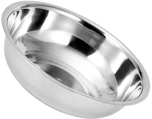 jojofuny Edelstahlbecken 11.02 Zoll Quadratisch Flacher Boden Multifunktionales Küchenzubehör Für Gemüsewaschen Obst Reis Und Eier Rutschfest Und Langlebig