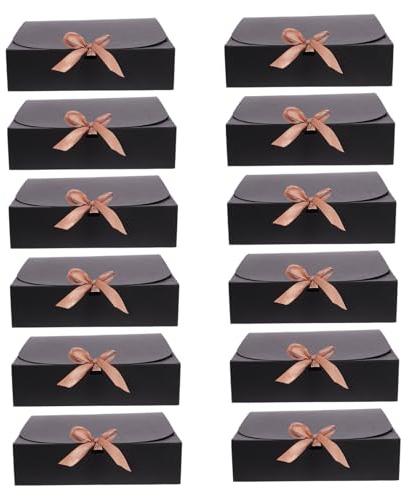 SHERCHPRY 12stücke Kraftpapier Geschenkboxen Mit Deckel Geschenkbox Aus Kraftpapier Für Süßigkeiten Kekse Schmuck Seife Kosmetik Parfüm Und Mehr