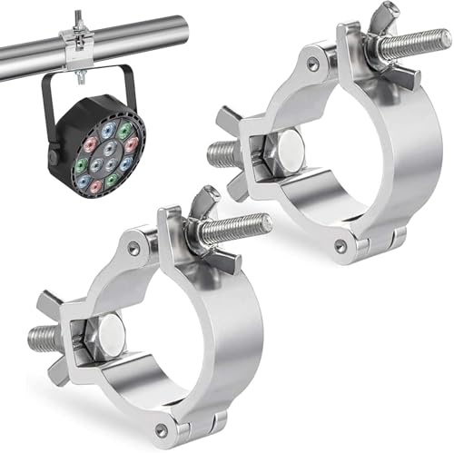 Truss Clamp Mounting Hook, 25-30 mm Clamps for Stage Lighting, 2 x Hooks for Stage Lighting, Truss Clamp Stage Light Clamp, Light DJ Clamps, 100 kg Capacity