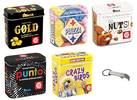 Blumie Shop Set Go Nuts + Gold + Piazza + Punto + Crazy Birds Französische Version + 1 Decap