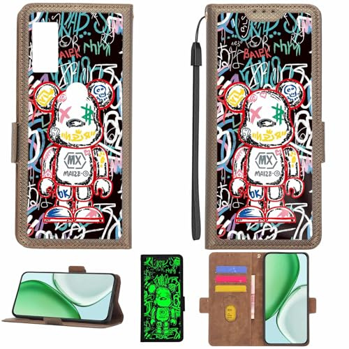 Aroepurt fodral kompatibelt med Cricket Jetmore telefonfodral flipskydd [med härdat glas skärmskydd] [RFID-blockering] [ljuseffekt] LPT-MXX