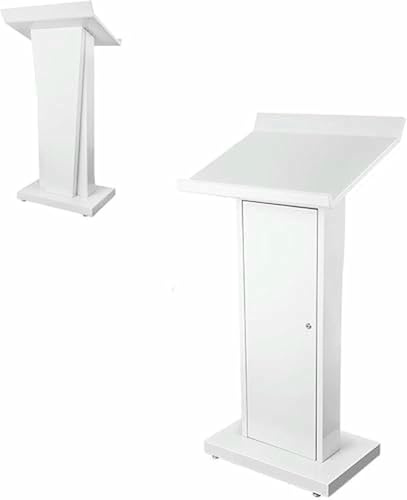 AFLEPCBRQ Presentation Lectern, Podium Stand Floor Standing Podium, Lectern Podium for Classroom, Churches, Auditorium, Meeting Room, Reception Desk of Podium