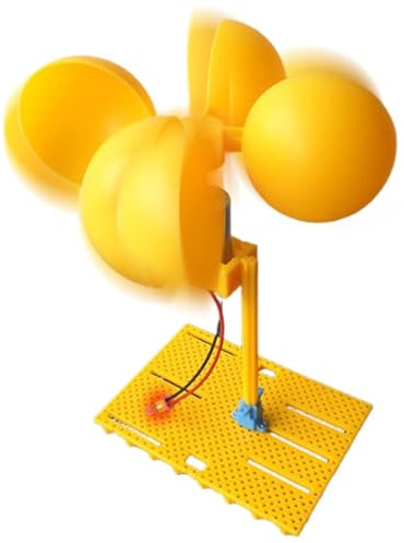 Wind Power Generator Kit - Compact Energy Device, Science Learning Model, Renewable Electricity Toy, Interactive Educational Generator Kit | For Students Classroom Balcony Outdoor Experiment Use