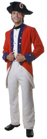 Dress Up America Adult Colonial Soldier Costume