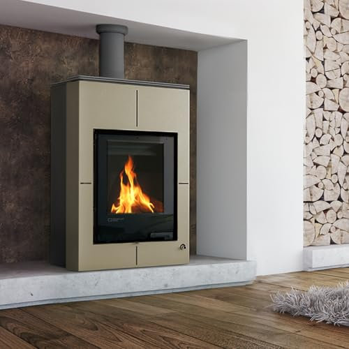 Aquaflam HSF34-081 Vario Saporo Basic Wasserführender Kaminofen Olive 11/5 kW/A