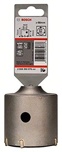 Bosch 2 608 550 076 - Corona perforadora hueca SDS-plus-9 para adaptadores hexagonales (68 x 50 x 80 mm)