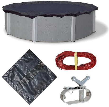 Blue Wave Bronze 8-Year 15-ft Round Above Ground Pool Winter Cover