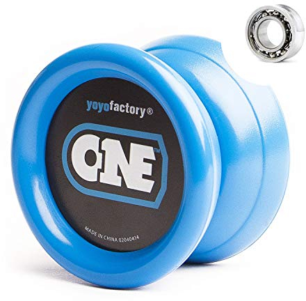 YoYo Factory ONE JoJo – Anfänger Yoyo mit Leerlauf und Kugellager – Freilauf JoJo für Kinder & JoJo Profi – Spielzeug & Fidget Toy ab 6 Jahren - Blau