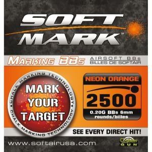 Soft Mark Bolas marcadoras – Airsoft – Naranja