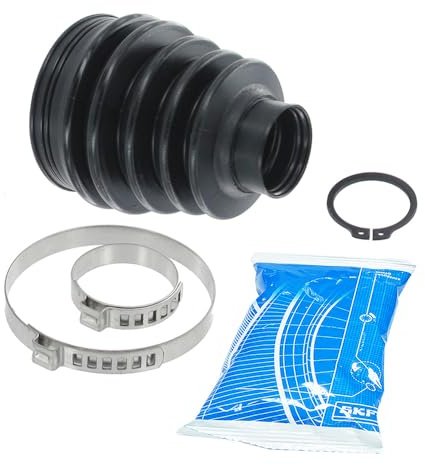 SKF Antriebswellen-Faltenbalgsatz VKJP 1437 Position Radseite Höhe 110 mm Länge 190 mm Breite 110 mm - OE-Qualität | Kompatibel mit: AUDI Q7, VW MULTIVAN T5, TOUAREG, TRANSPORTER T5 Bus, TRANSPORTER T5 Kasten