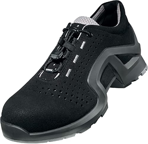 Uvex 1 x-tended Support Safety Shoes - for Men/Women - Grey/Black