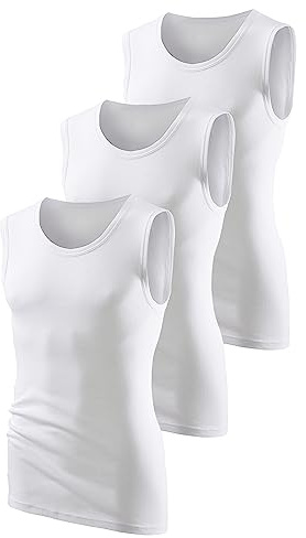 H.I.S Herren Muscleshirt | Feinripp Muscleshirts im 3er Pack –