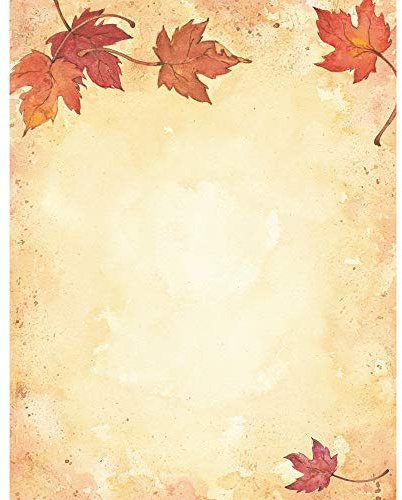 Great Papers! Fall Leaves Letterhead, Imprintable Stationery, 80 Sheets, 8.5 x 11 (2014075)
