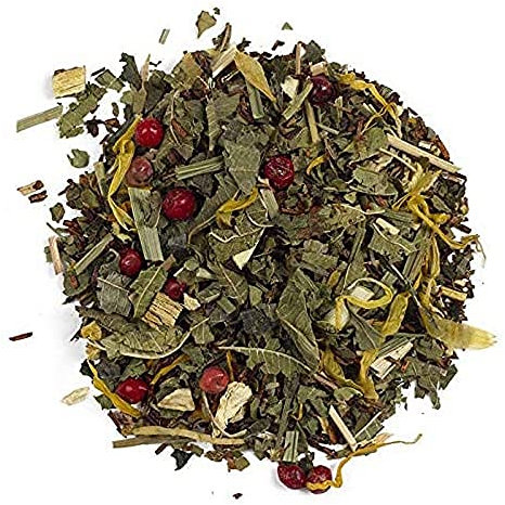 Aromas de Té - Infusión Rooibos - Digestiva - Con Jengibre, Mate, Limonaria, Lemongrass, Regaliz, Pimienta Rosa y Negra, Caléndula, Hierbabuena, Cáscara de Limón y Aromas Naturales - 40 gr.