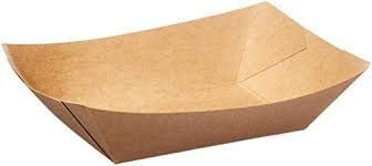 300696 Bagcraft Paper EcoCraft Food Tray 1LB Natural Grease Resistant 1000 per case