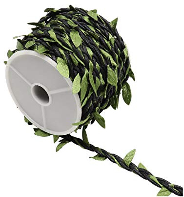 CCUCKY 10m Vides Artificiales, Plantas de Hojas de Hiedra de Follaje Falso, ratán Decorativo, para Fiesta de Fiesta y Decoración de Bodas DIY (Negro)