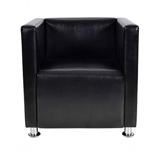 Tidyard Clubsessel Sessel Stuhl Armsessel Loungesessel Fernsehsessel Polstersessel im Würfel-Design,Relaxstuhl Wohnzimmersessel Relaxsessel Lesesessel 71 x 54 x 69 cm Mit Rückenlehne,Kunstleder
