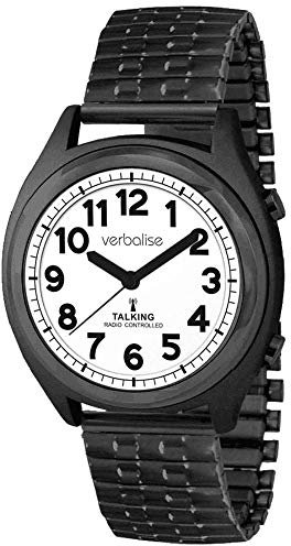 Verbalise Talking Watch with Black Expanding Strap VBK93-EBK
