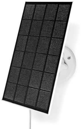 Nedis Panel solar | 4,5 V CC | 0,5 A A | Micro USB | Longitud de la cuerda: 3,00 m | Accesorios para: WIFICBO30WT