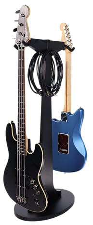 Gator Frameworks Elite Series Doppel-Gitarrenständer, schwarz (GFW-ELITEGTRHNGSTD-2X-BLK)