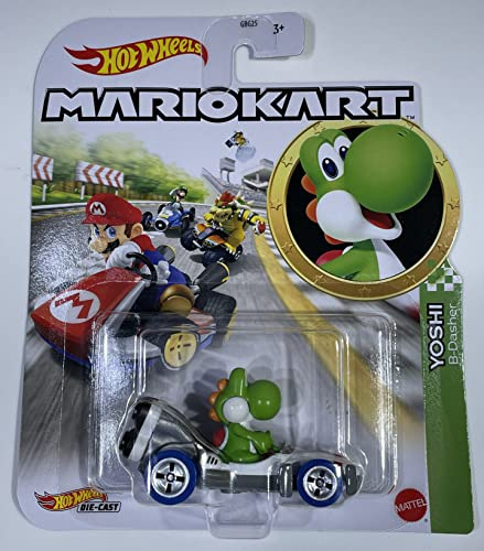 Hot Wheels - Mario Kart - Yoshi B-Dasher - 2023 - Mint/NrMint Schiffe in Luftpolsterfolie verpackt in einer Box