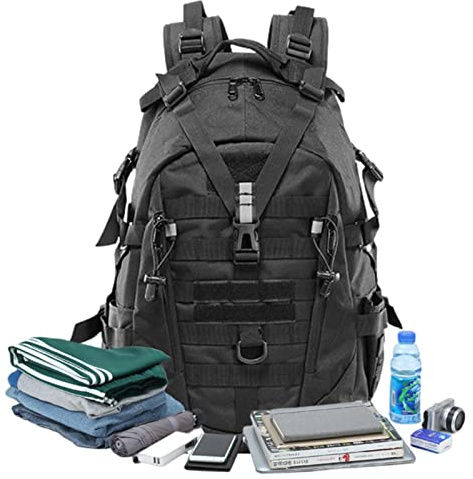 Facyn- Mochila resistente para hombre - 35L del ejército de 3 días,Mochila de viaje para mujeres hombres senderismo al aire libre camping mochila impermeable