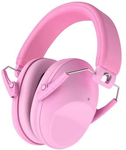 ProCase Cuffie Neonato Antirumore,Regolabile Cuffie Antirumore Bambini Cuffie di protezione per l'udito per Neonati Bambini Concerto Aereo Dormire -Rosa