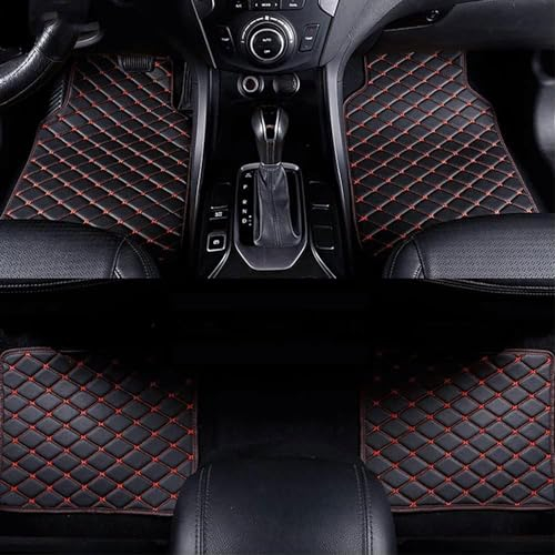 VIYOLI Leder Fußmatten Auto, für Kia Sportage NQ5 2022 2023 rutschfeste Auto Teppich Set, Strapazierfähigen Kantenschutz Fussmatten Zubehör,C