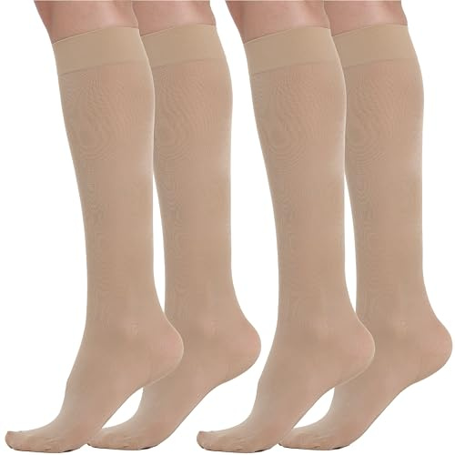 BEONTOP by Gambetti Medias De Compresión Mujer Fuerte 140 Den – Calcetines Compresion Mujer Graduada 22-23 mmHg Para Piernas Cansadas, Soporte Circulatorio y Preventivo - Made in Italy