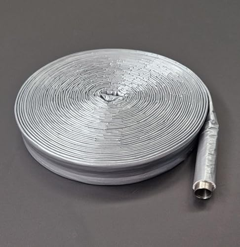 VÖWAflex® light – Vlies- u. Schutzschlauch DN100 aus Polyestervlies Stärke 4 mm bestehend aus einem sortenreinem Polyestervlies und einer silbernen Polyethylenfolie als Aussenhaut