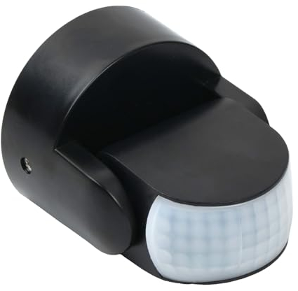 Litinliv Orientabile 180° sensore infrarosso 12m,Rilevatore di Movimento a infrarossi IP65,Sensore di movimento con sensore crepuscolare,Sensore di Movimento Rilevatore,per uso interno ed esterno