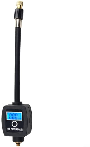 CNANRNANC Manomètre numérique de pression des pneus de vélo pour chrader S* et valves Presta - Testeur de pression des pneus de précision - Écran LCD avec rétroéclairage