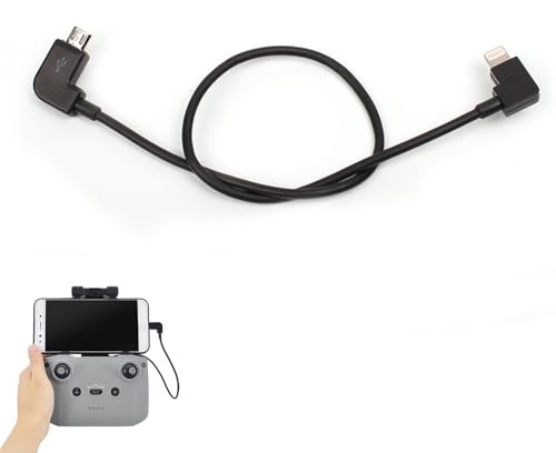 Rakiuty Micro USB Cable,Drone Adapter Cable,Micro USB to iOS Data Cables for Connecting Smartphones/Tablets with Remote Control for Mini SE/Mavic Mini/Pro/Mavic Air/Mavic 2