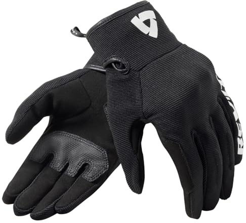 Revit Access Gants de Moto pour Dames, Schwarz/weiß, L