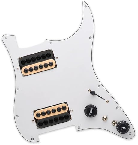 Pickguard Tonabnehmer Set Loaded Prewired Scratchplate Two Humbucker Coil Splitting HH Guitar Pickguard Schlagbrett Für E-Gitarre (Color : 3/4)