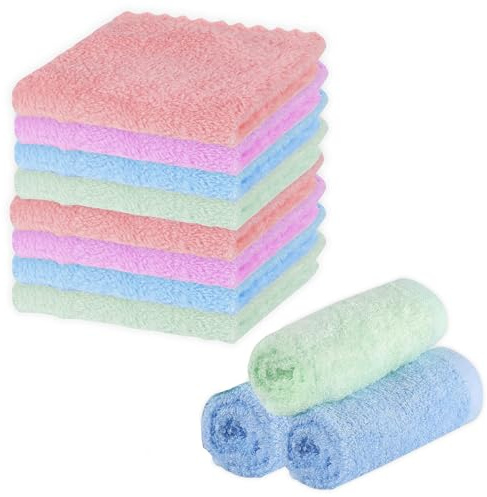 8 PCS Face Cloths for Washing Face Flannels Cloths Flannels 30 X 30cm Cleansing Cloths for Reusable Suitable for Adults and Children Beauty Spa Sports Daily Use