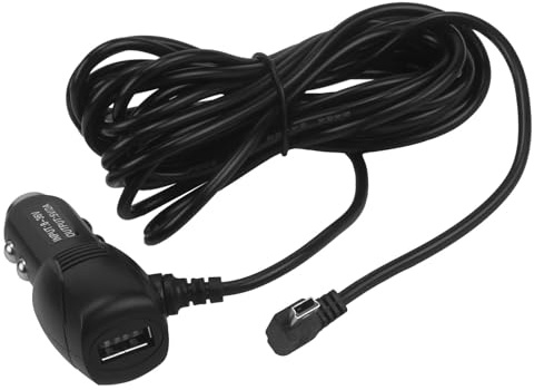 Dash Cam Charger 12V to 5V Mini USB Charging Cable Dash Cam Power Lead In Car Charger Adapter with 3.5 Metres Wire 2A Power Supply Cable Cord For GPS Navigation DVR USB Devices