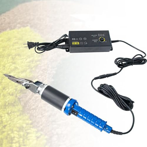oiakus Forbici Elettriche per Incidere Tappeti Trapuntati, Cesoie Elettriche da Potatura 200W, 0~4000 Giri/min Regolabili, per Taglio Tessuto, Cartone, Artigianato, Cucito, Artigianato