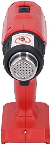 Pistola de Calor Inalámbrica, Calefacción Rápida, Manija Antideslizante con Salida de Aire de Acero Inoxidable para una Aplicación Ancha, Diseño Inalámbrico, Abdominales, Acero Inoxidable, Goma,