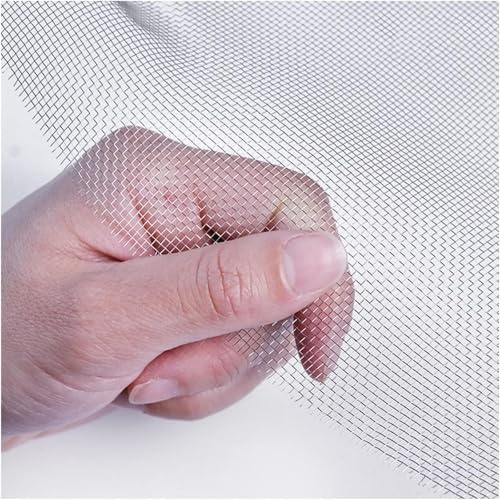 Edelstahlgewebe 304, 16er Maschenweite 1mm, Stabiles Metallgitter für Lüftung, Filter und Gartenschutz