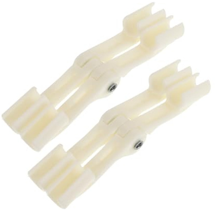 WESIEVYA 2 Stück Betthimmelhalterungen aus Kunststoff Robuste Netzstabilisatoren für Camping und Balkon Beige Campingzeltclips mit Zuverlässiger Stabilität und Minimalistischer Eleganz