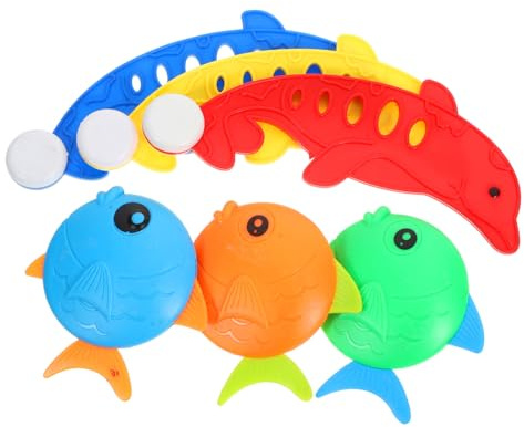 HONITANO 6 Stück Teiliges Pool Tauchspielzeug mit Fischen und Delfinen Kindersicheres Schwimmbadspielzeug für Sommerspaß Glatte Kanten Fördert Tauchen und Schwimmfähigkeiten