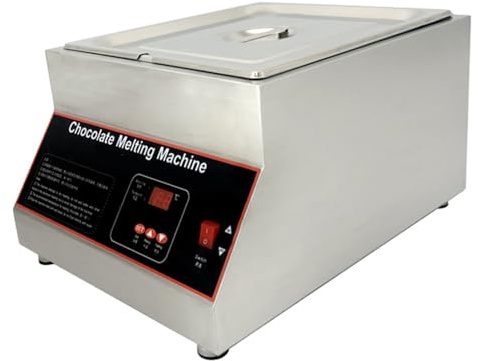ShaiVrissian 500 W Scioglitore di Cioccolato Professionale,Macchina per Temperare Il Cioccolato con Controllo Digitale,Temperatura Regolabile 0-85℃,Uso Commerciale E Domestico 1