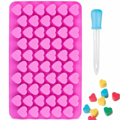 Silicone Moulds for Wax Melts & Soap - Heart, Mini Candy & Ice Cube Trays Chocolate Mould Silicone Molds - DIY Jelly & Gummy Moulds